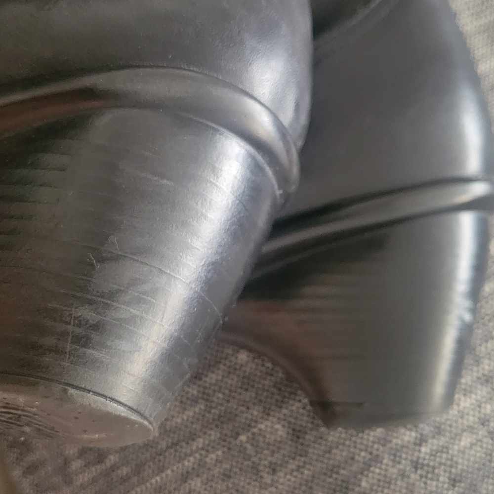 Dansko Black Leather Tall Boots - Picture 10 of 11